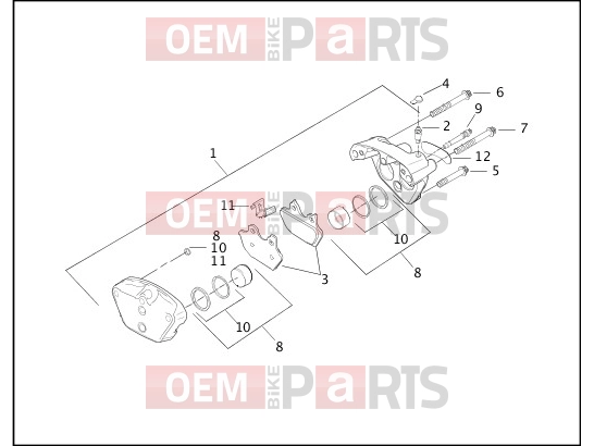 Harley-Davidson 2003 TOURING ROAD GLIDE  - FLTR FRONT BRAKE CALIPER