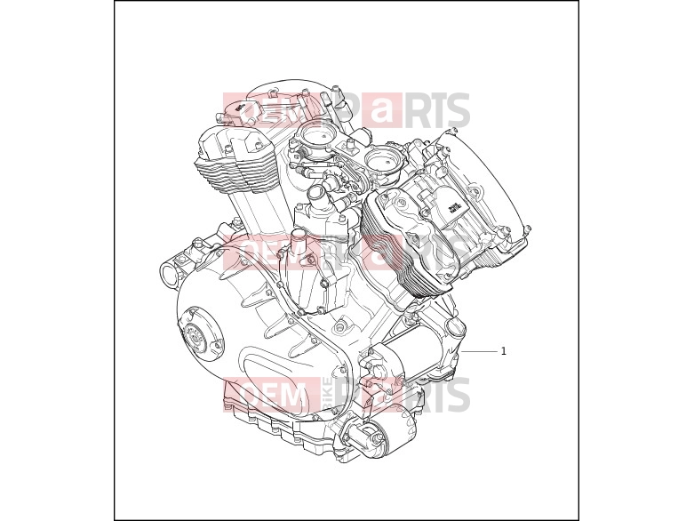 Harley-Davidson 2003 VRSC VRSCA V-ROD  - VRSCA ENGINE ASSEMBLY - COMPLETE