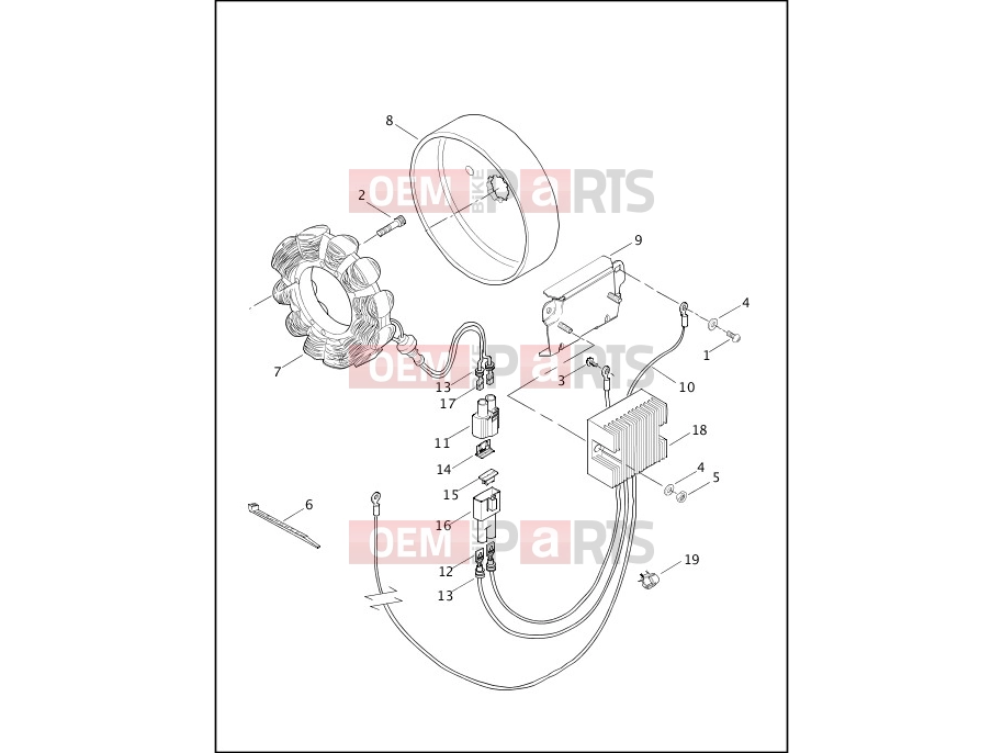 Harley-Davidson 2000 SOFTAIL SOFTAIL DEUCE  - FXSTD ALTERNATOR & REGULATOR