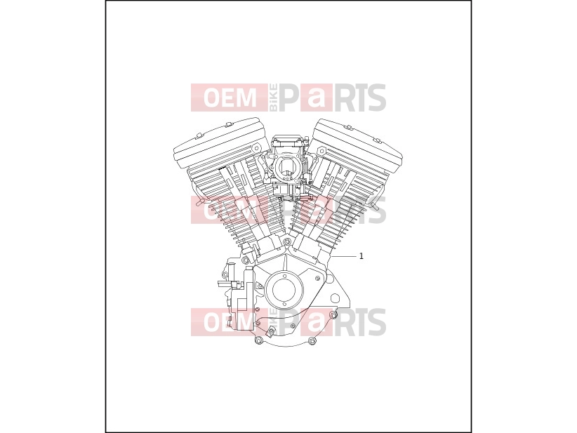 Harley-Davidson 1998 SOFTAIL SOFTAIL CUSTOM  - FXSTC ENGINE ASSEMBLY - COMPLETE