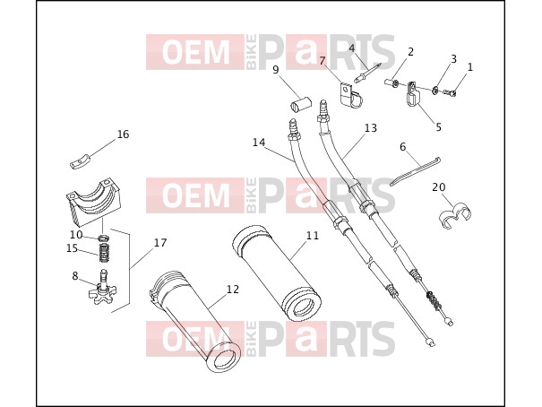 Harley-Davidson 1995 TOURING ELECTRA GLIDE STANDARD  - FLHT THROTTLE CONTROL - 1995