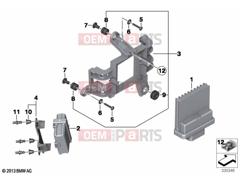 61 | Basic module | Basic module - BMW Motorrad K 1600 GT 17 (0F01, 0F11) 2021
