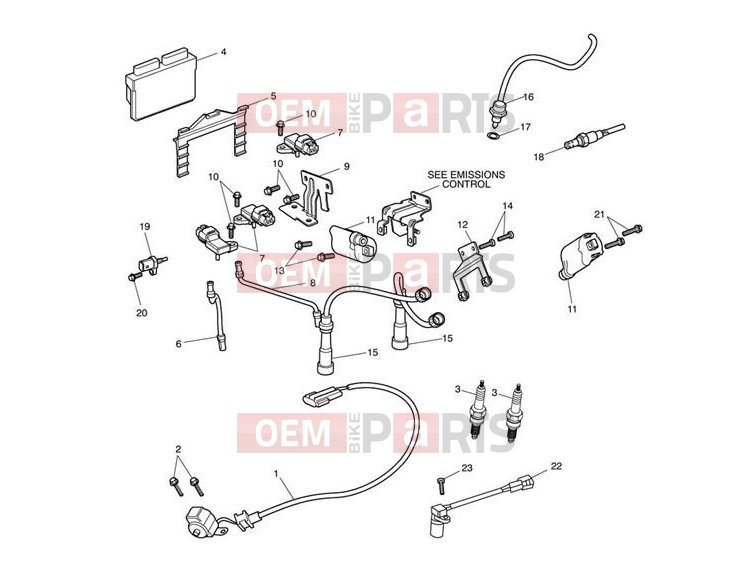 Triumph 2015 SCRAMBLER EFI Ignition System
