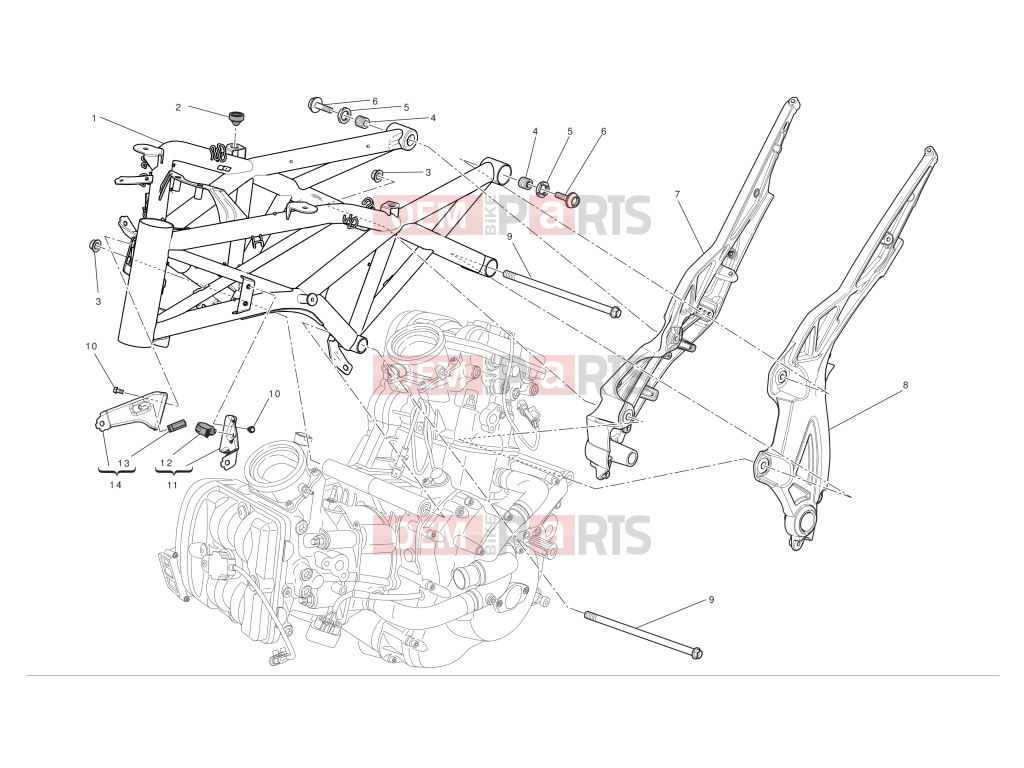 Frame - Ducati Diavel Chromo 2012