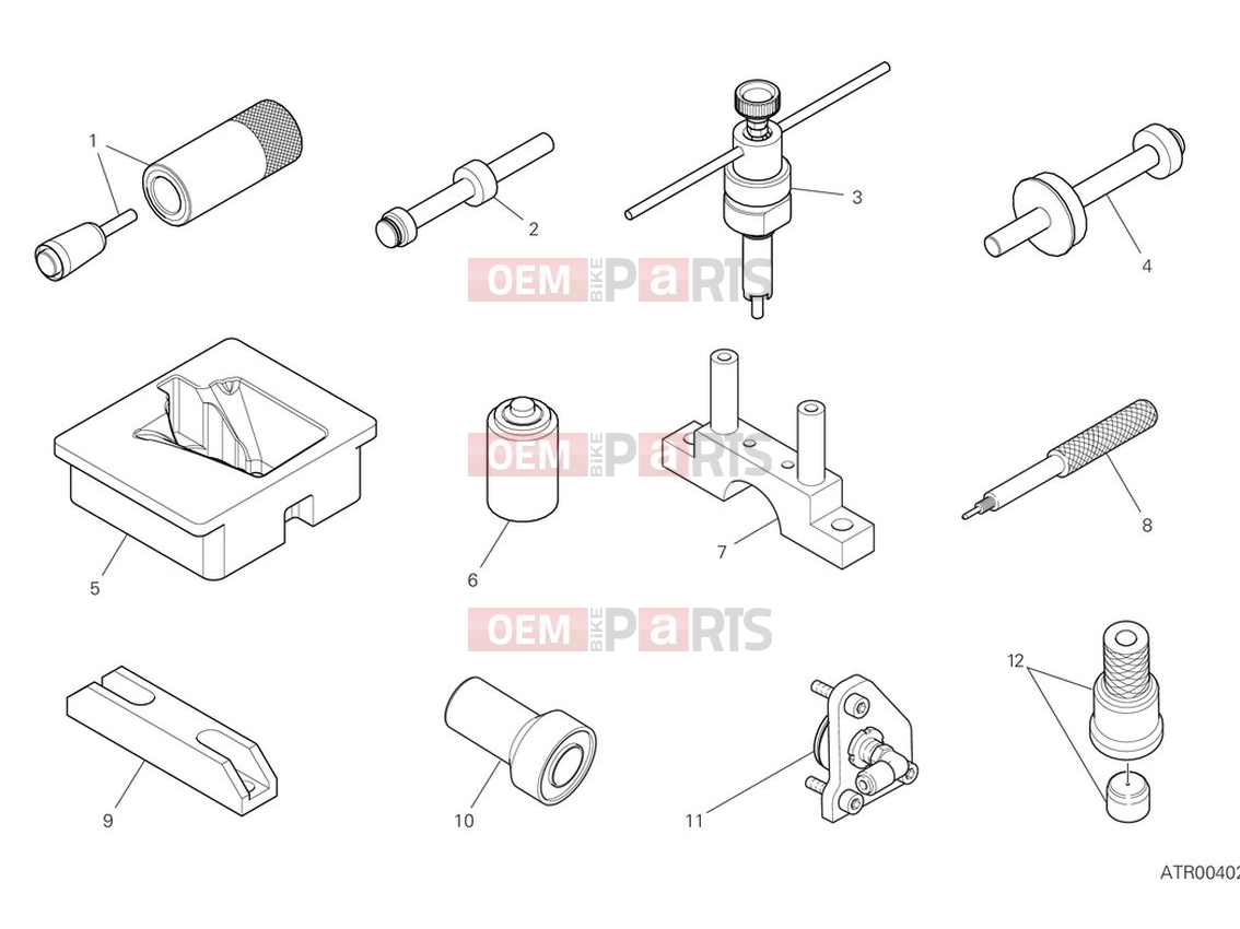 Workshop service tools (engine 2) - Ducati Panigale V4 S 2024