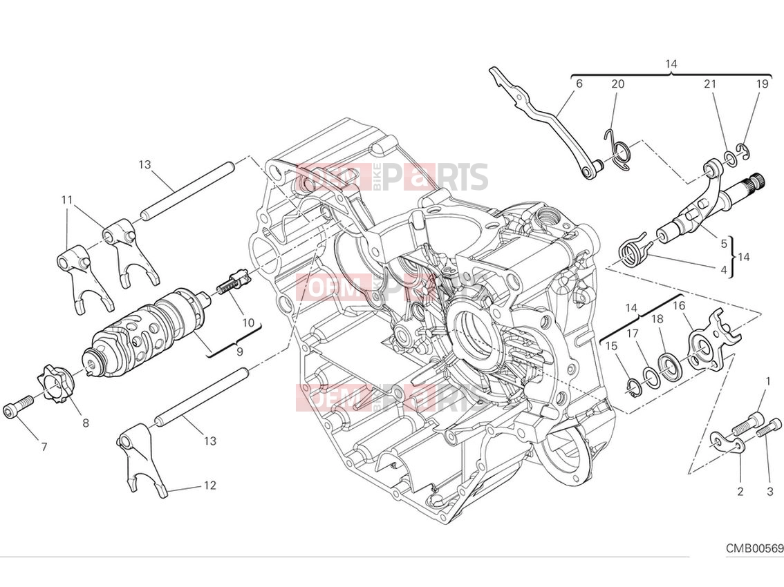 DUCATI 2024 Monster Shift cam & fork