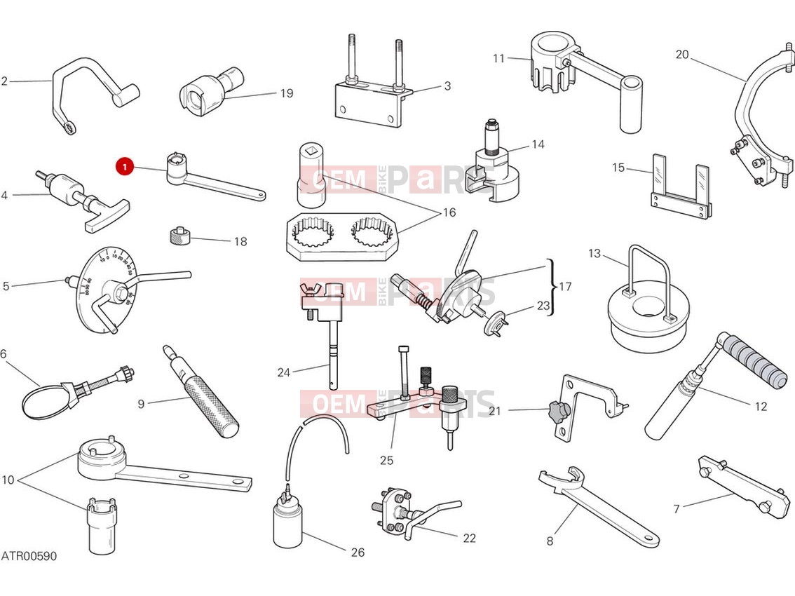DUCATI 2024 Monster SP Workshop service tools (engine)
