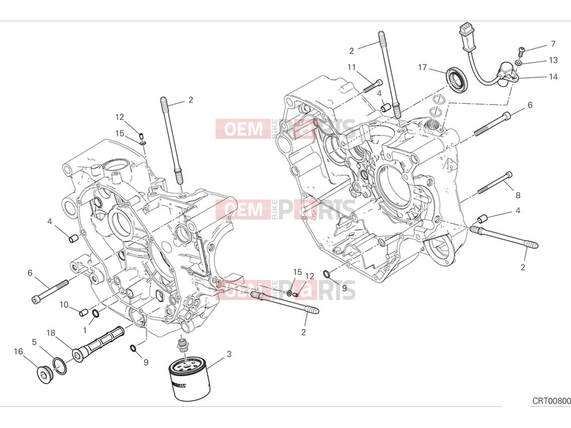 Crankcase (2) - Ducati Scrambler Nightshift 2024