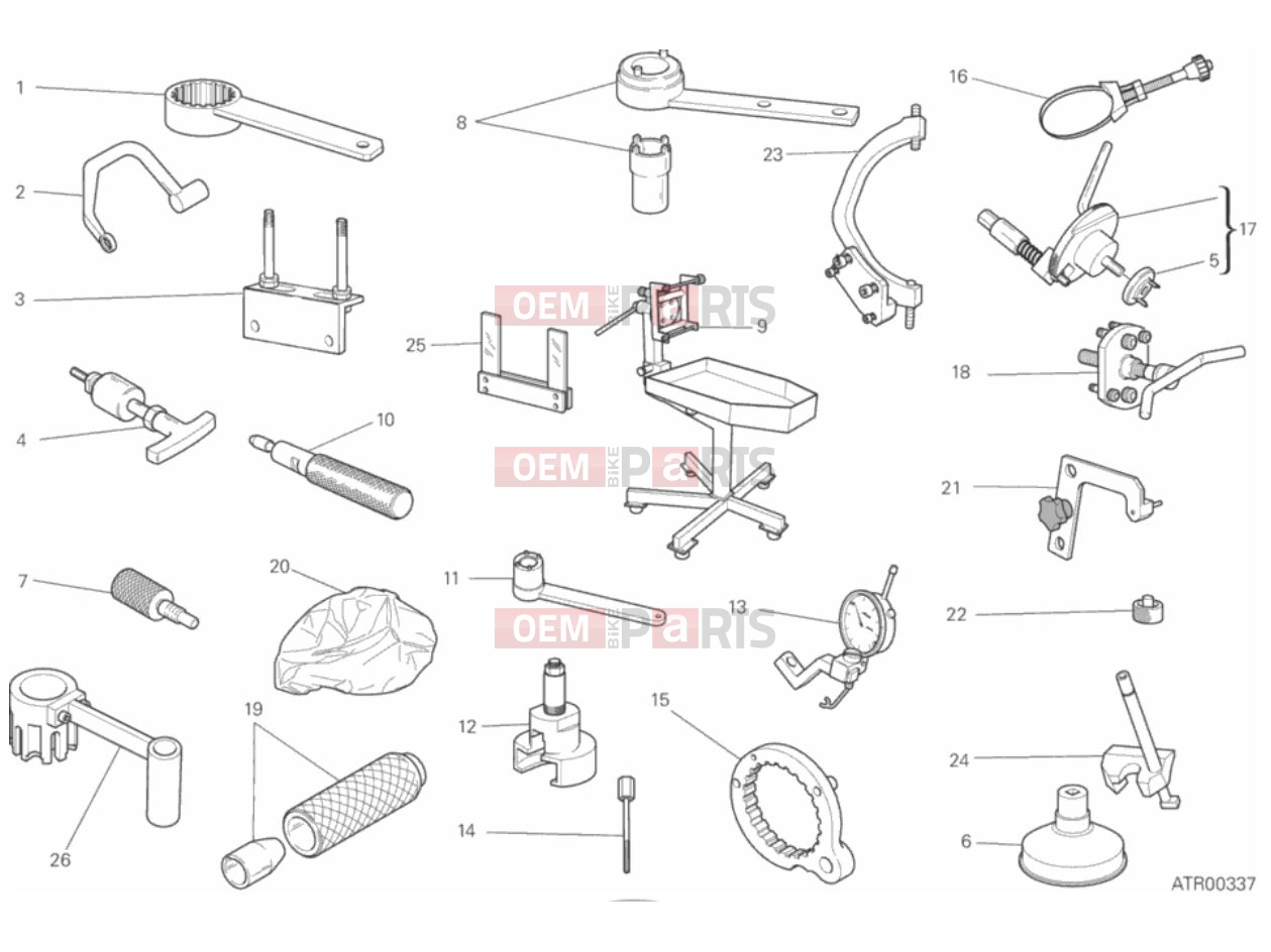 DUCATI 2018 Scrambler Classic WORKSHOP SERVICE TOOLS, ENGINE