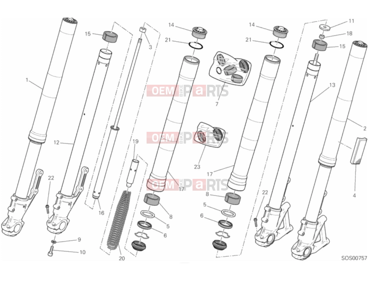 DUCATI 2018 Scrambler Icon FRONT FORK