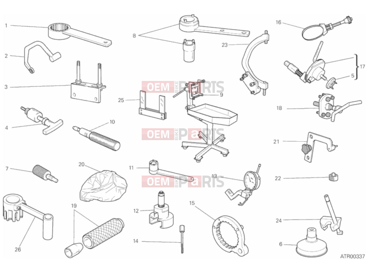 DUCATI 2018 Scrambler Icon WORKSHOP SERVICE TOOLS, ENGINE