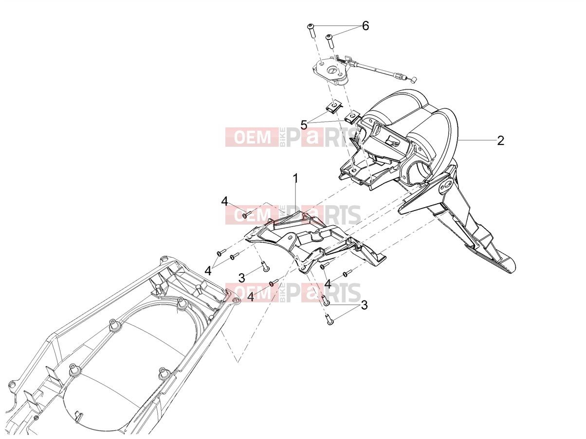 MOTOGUZZI V85 TT Strada E5+ (EU) Body » Rear mudguard
