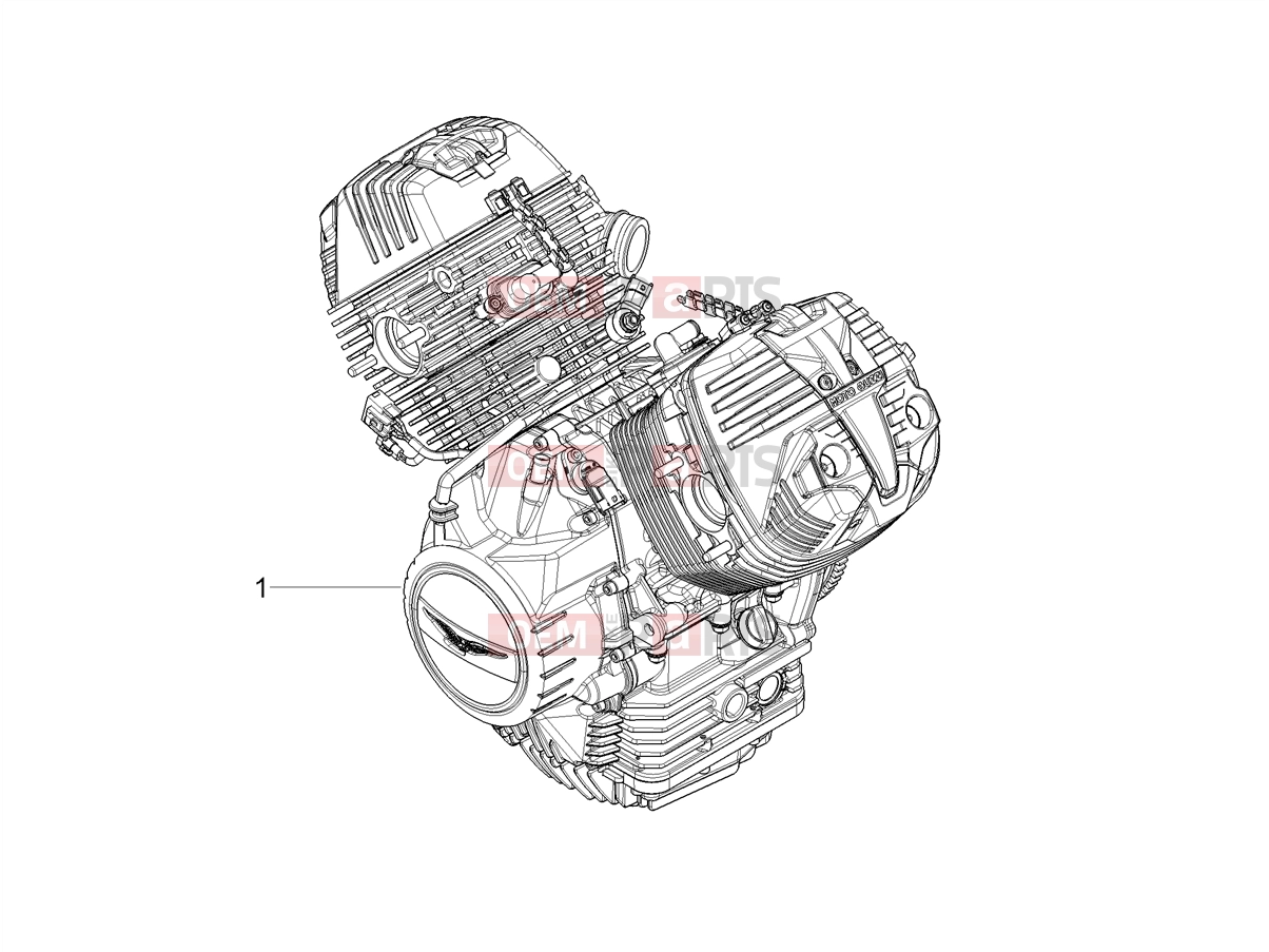 Engine » Engine-Completing part-Lever - Motoguzzi V85 TT Strada E5+ (EU) 2025