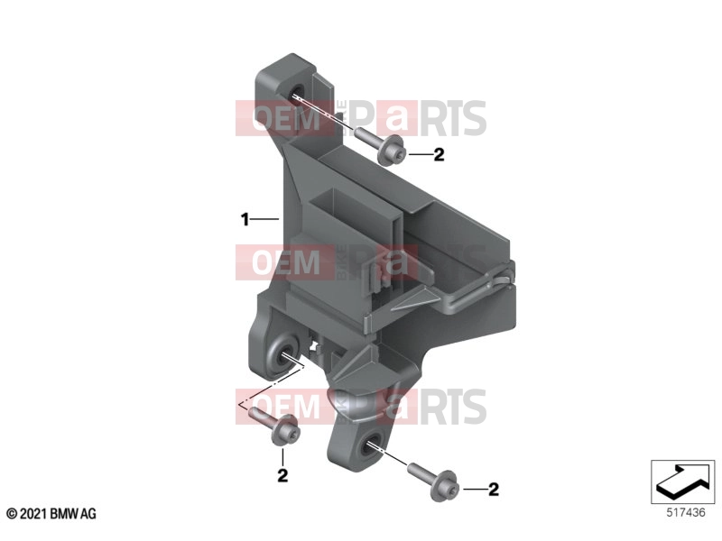 BMW Motorrad BMW 2024 C models CE04 (0C51, 0C53) 61 | Holder, basic module | Holder, basic module