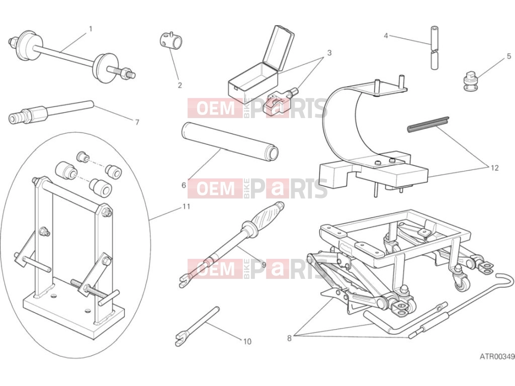 DUCATI 2020 Scrambler Cafe Racer Workshop Service Tools (Frame)