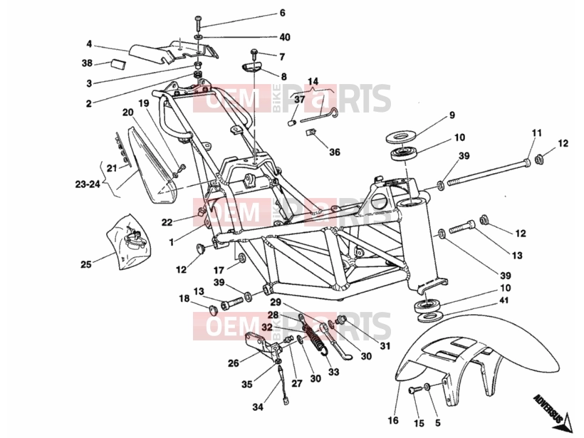 DUCATI 1995 Monster 400 FRAME » FRAME