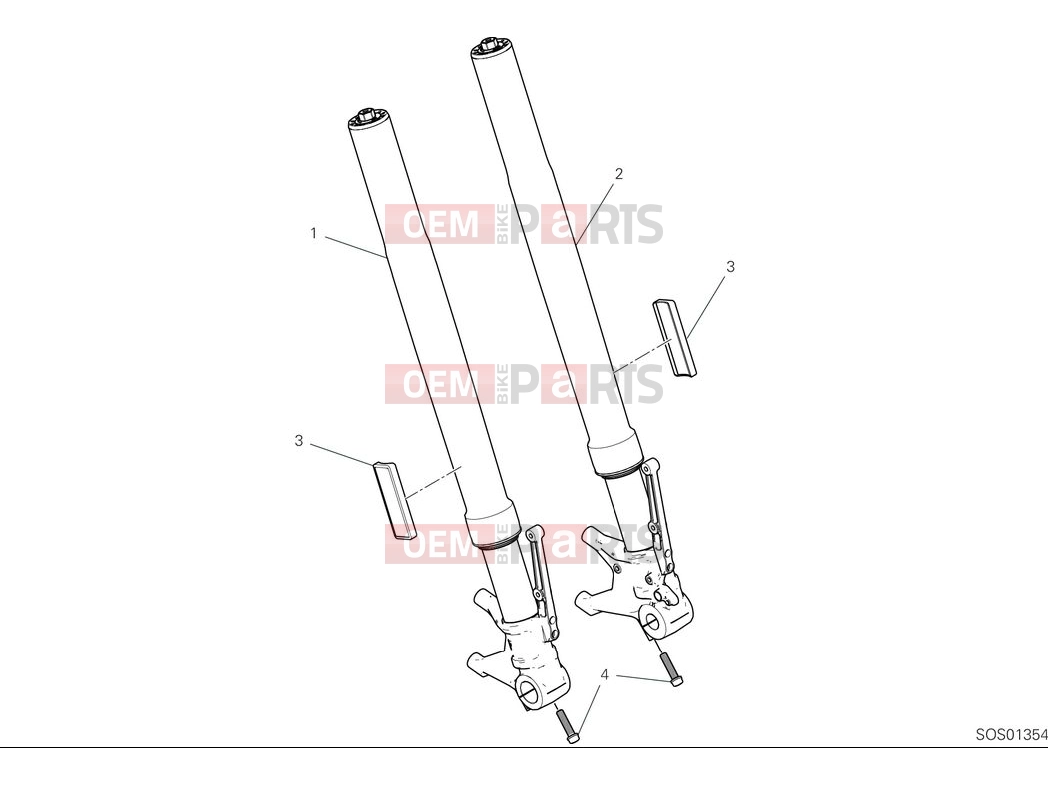 DUCATI 2025 Panigale V2 Front fork