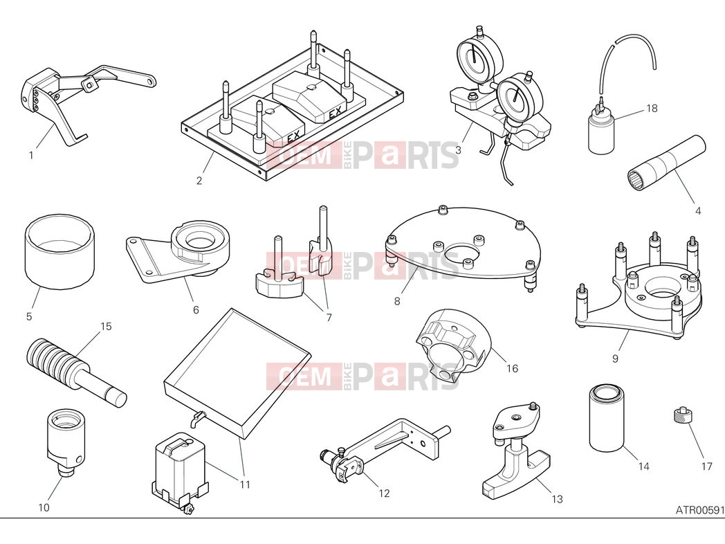 Workshop service tools - engine (1) - Ducati Panigale V4 2025