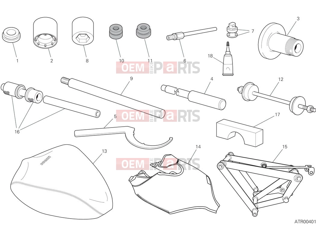 DUCATI 2025 Panigale V4 Workshop service tools - frame