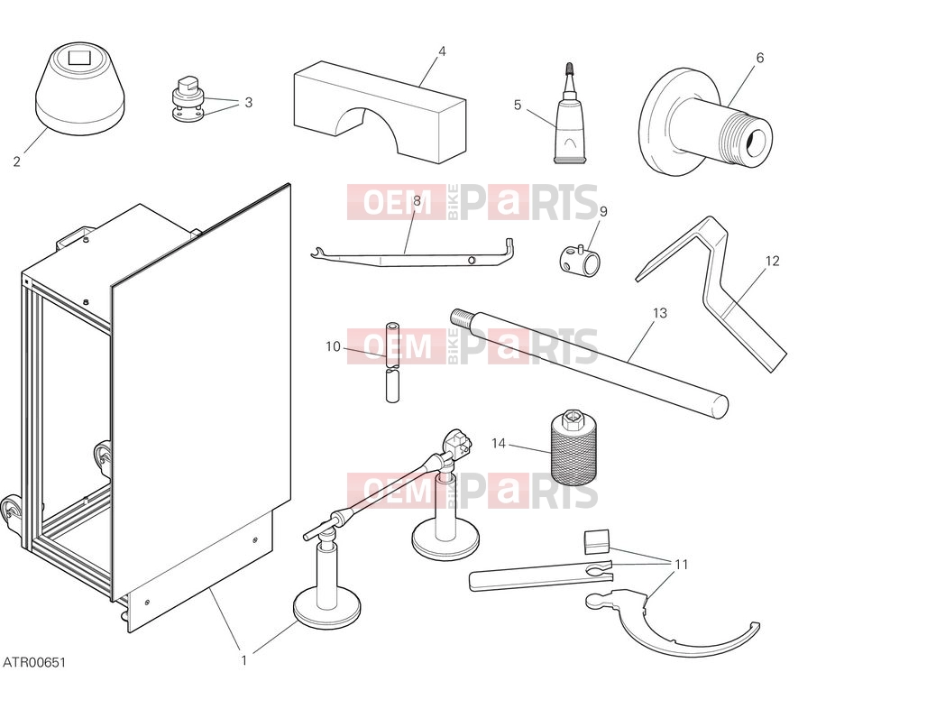 DUCATI 2025 Multistrada V4 RS Workshop service tools - frame