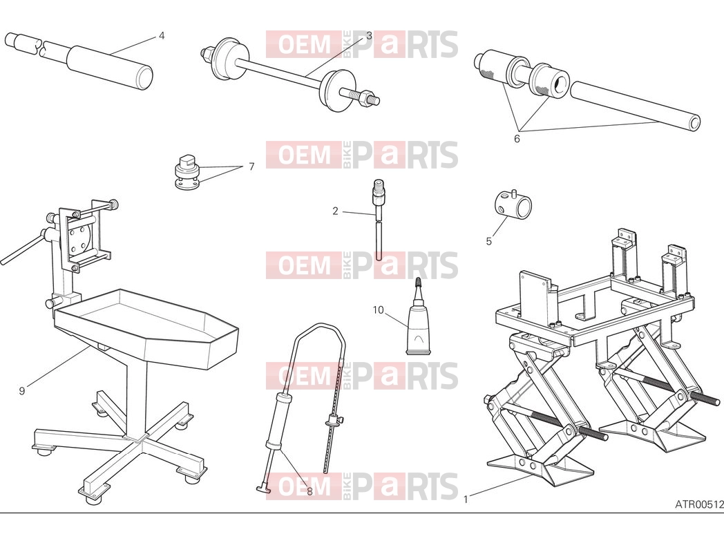 DUCATI 2025 Monster SP Workshop service tools - engine