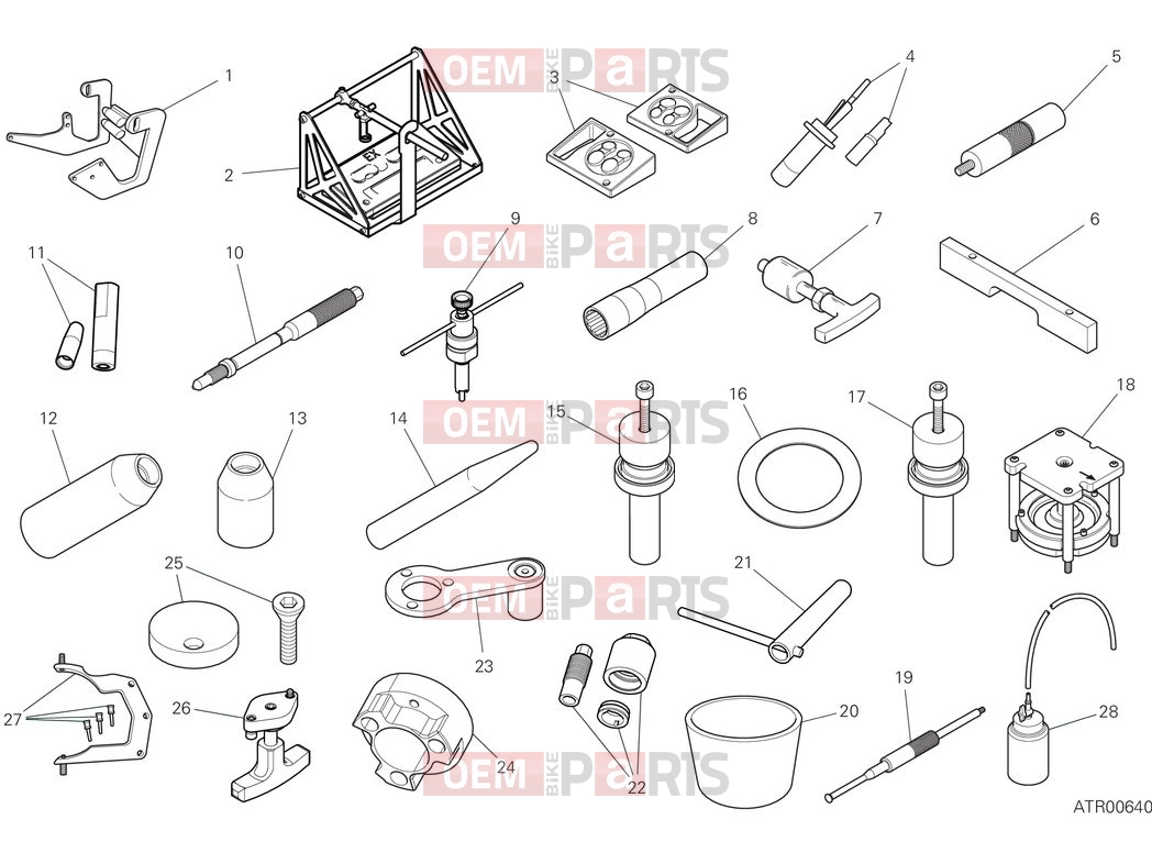 Workshop service tools (1) - Ducati Multistrada V2 2025