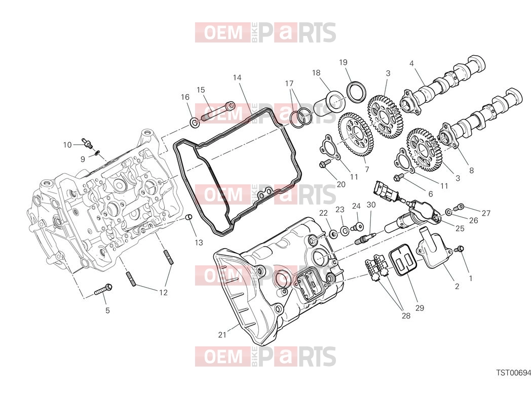 DUCATI 2025 Multistrada V4 Front head timing system