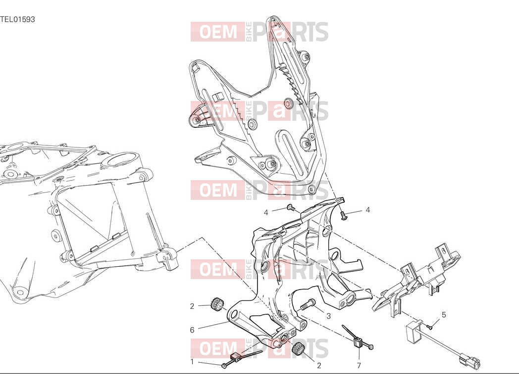 DUCATI 2025 Multistrada V4 Front subframe