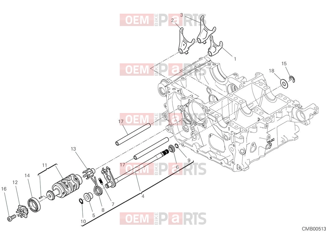 DUCATI 2025 Multistrada V4 Shift cam & fork