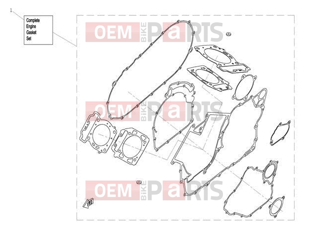 CFMOTO 2014 UTV UFORCE 800 (CF800-3) ENGINE GASKET SET - E12