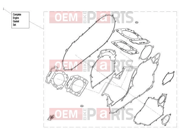 CFMOTO 2018 UTV UFORCE 800 (CF800-3) ENGINE GASKET SET - E29