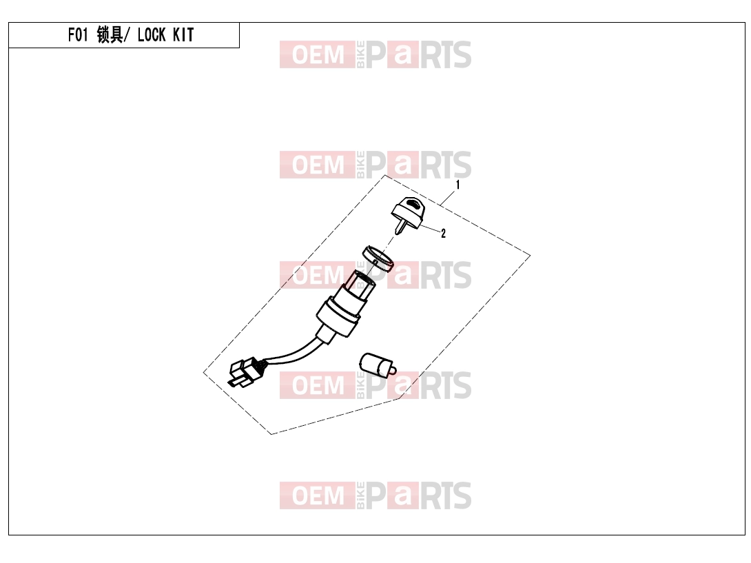 CFMOTO 2015 SSV ZFORCE 800 (CF800) LOCK KITS - F01