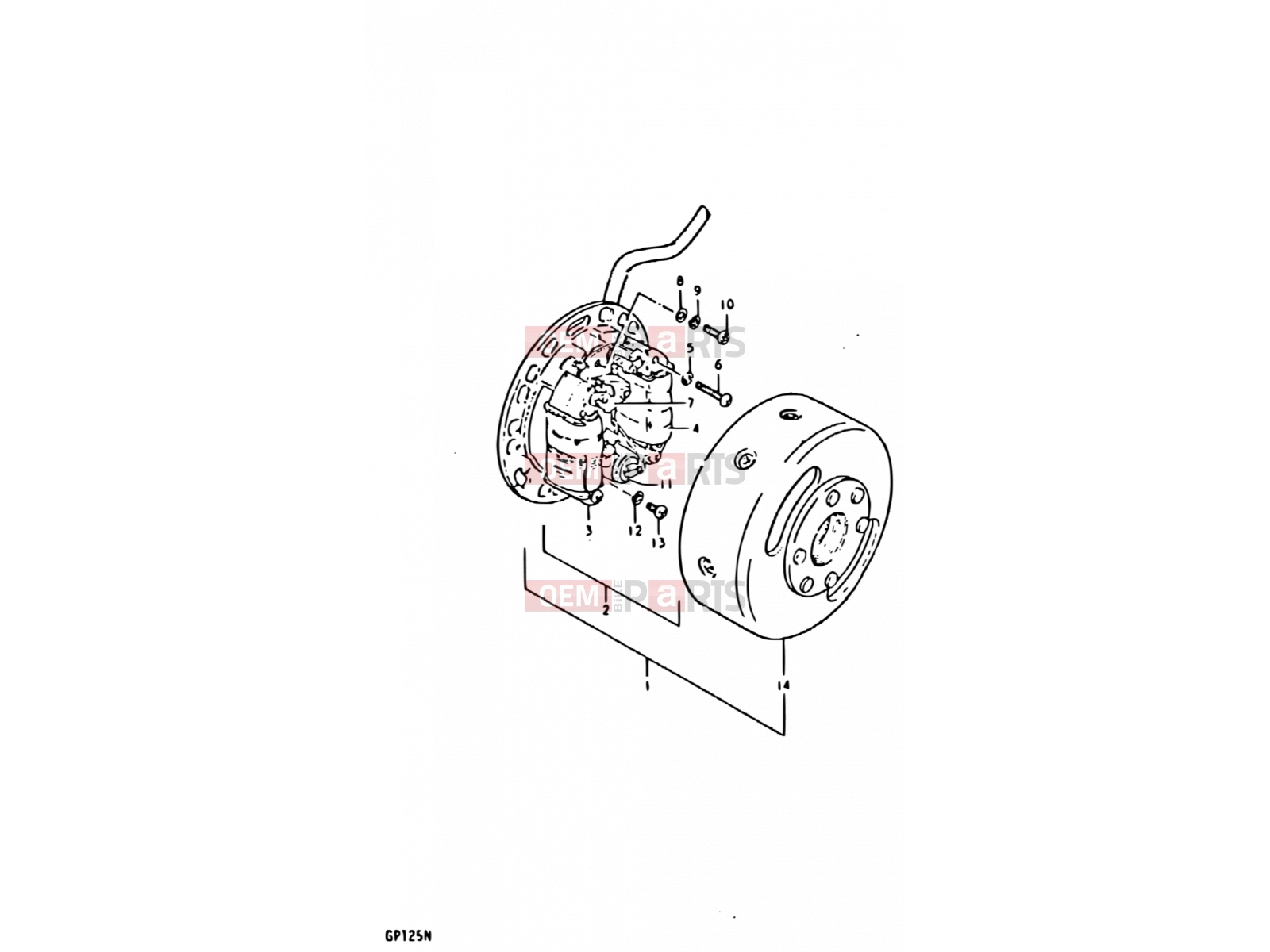 SUZUKI GP125U C (1978) 17 - MAGNETO (E02, E04, E17, E18, E21, E22)