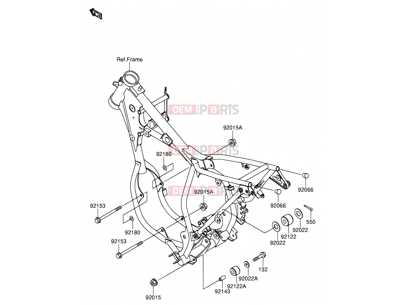 SUZUKI RM65 K4 (2004) (E19) 17 - ENGINE MOUNT