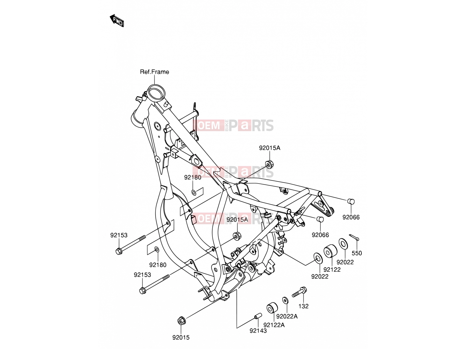 17 - ENGINE MOUNT - Suzuki RM65 K4 (2004) (E24)