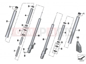 BMW Motorrad BMW 2013 C-Models C evolution (0C03) Telescopic fork, single parts