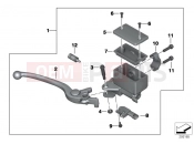 BMW Motorrad BMW 2013 C-Models C evolution (0C03) Handbrake lever, front wheel