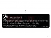 BMW Motorrad BMW 2013 C-Models C evolution (0C03) Label 