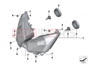 BMW Motorrad BMW 2016 C-Models C evolution (0C03) Headlight