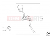 BMW Motorrad BMW 2014 S models HP4 (0D01, 0D11) Handbrake lever