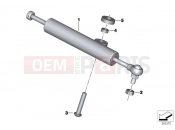 BMW Motorrad BMW 2014 S models HP4 (0D01, 0D11) Steering damper, adjustable