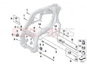 BMW Motorrad BMW 2014 S models HP4 (0D01, 0D11) Engine mount - swing arm pivot