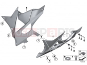BMW Motorrad BMW 2014 S models HP4 (0D01, 0D11) Engine spoiler