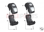 BMW Motorrad BMW 2014 S models HP4 (0D01, 0D11) Combination switch, handlebar, right