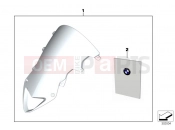 BMW Motorrad BMW 2014 S models HP4 (0D01, 0D11) Windshield, high