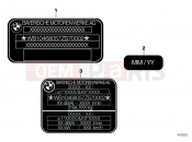 BMW Motorrad BMW 2014 C-Models C evolution (0C03) Type plate