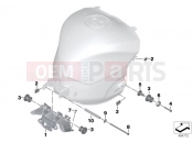Fuel tank mounting hardware - BMW Motorrad HP4 (0D01, 0D11) 2012