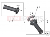 Handlebar grips unheated - BMW Motorrad HP4 (0D01, 0D11) 2012