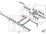 Pivot assembly components - BMW Motorrad HP4 (0D01, 0D11) 2012