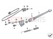 Side stand - BMW Motorrad HP4 (0D01, 0D11) 2012